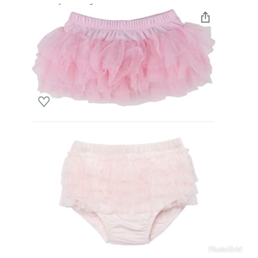 Baby Girl Tulle Bloomer and Skirt Tutu Set